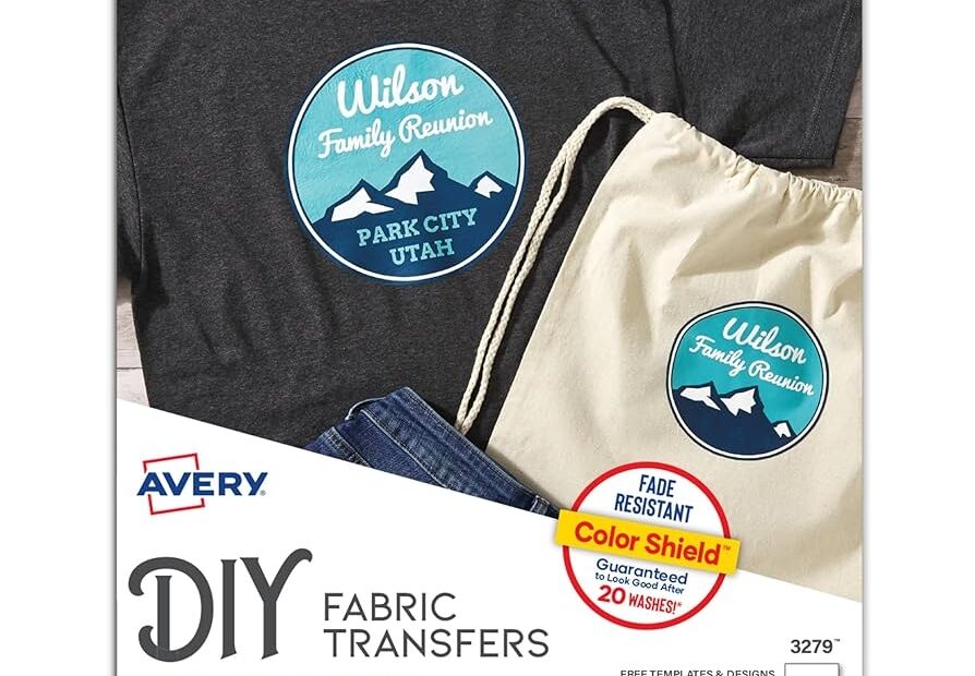 Amazon Avery Printable Heat Transfer Paper For Dark Fabrics 8 5