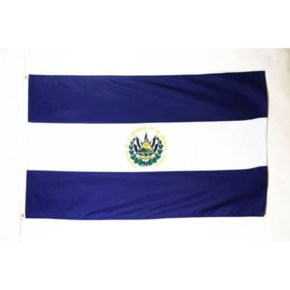 Amazon AZ FLAG El Salvador Flag 2x3 Ft 100D Polyester Salavadorian Banner With Two Metal Grommets Fade Resistant Vivid Colors 2 X 