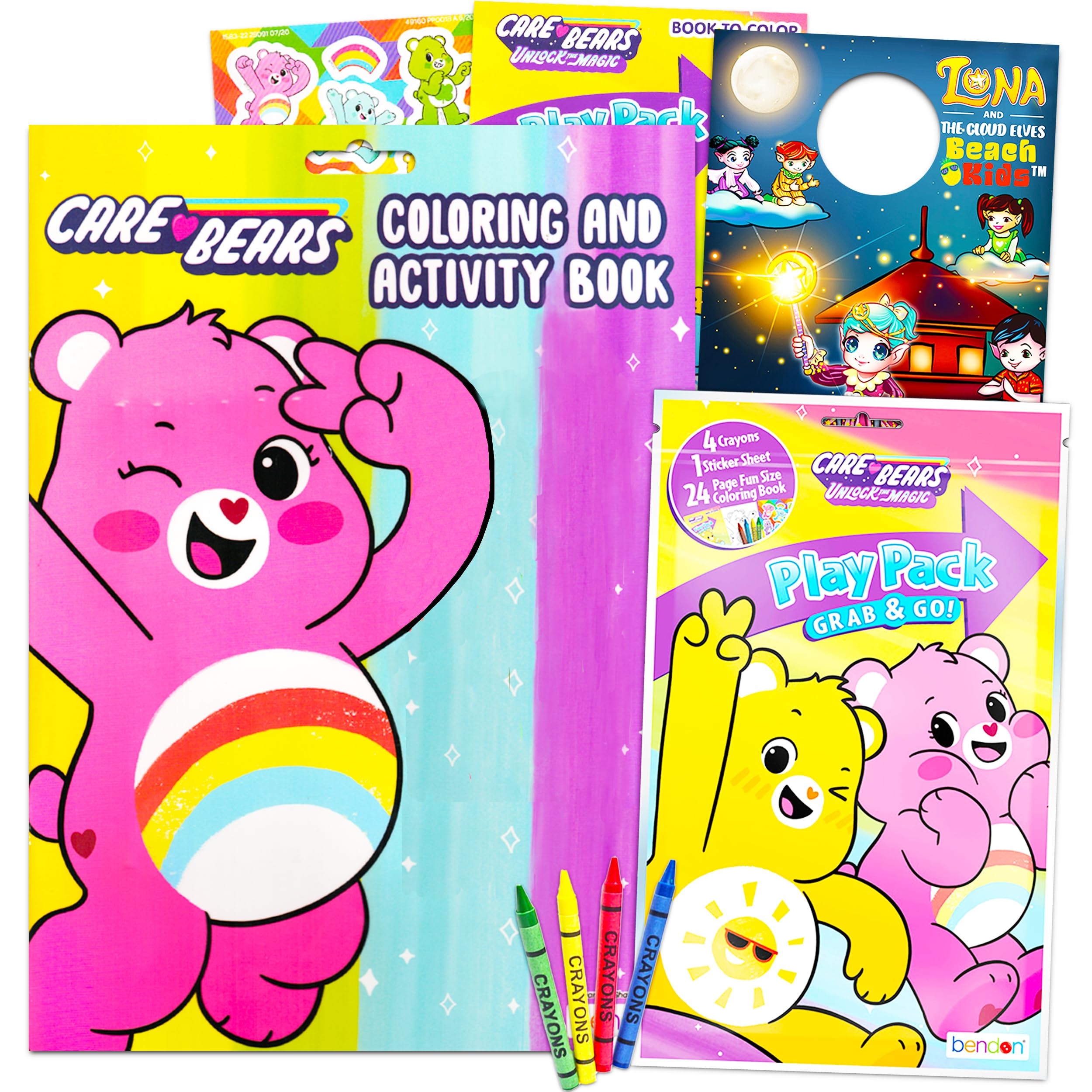 Amazon Bendon Publishing Care Bears Activity Book Set Care Bears Coloring Book Bundle Care Bears Activity Set Featuring Care Bears Stickers 