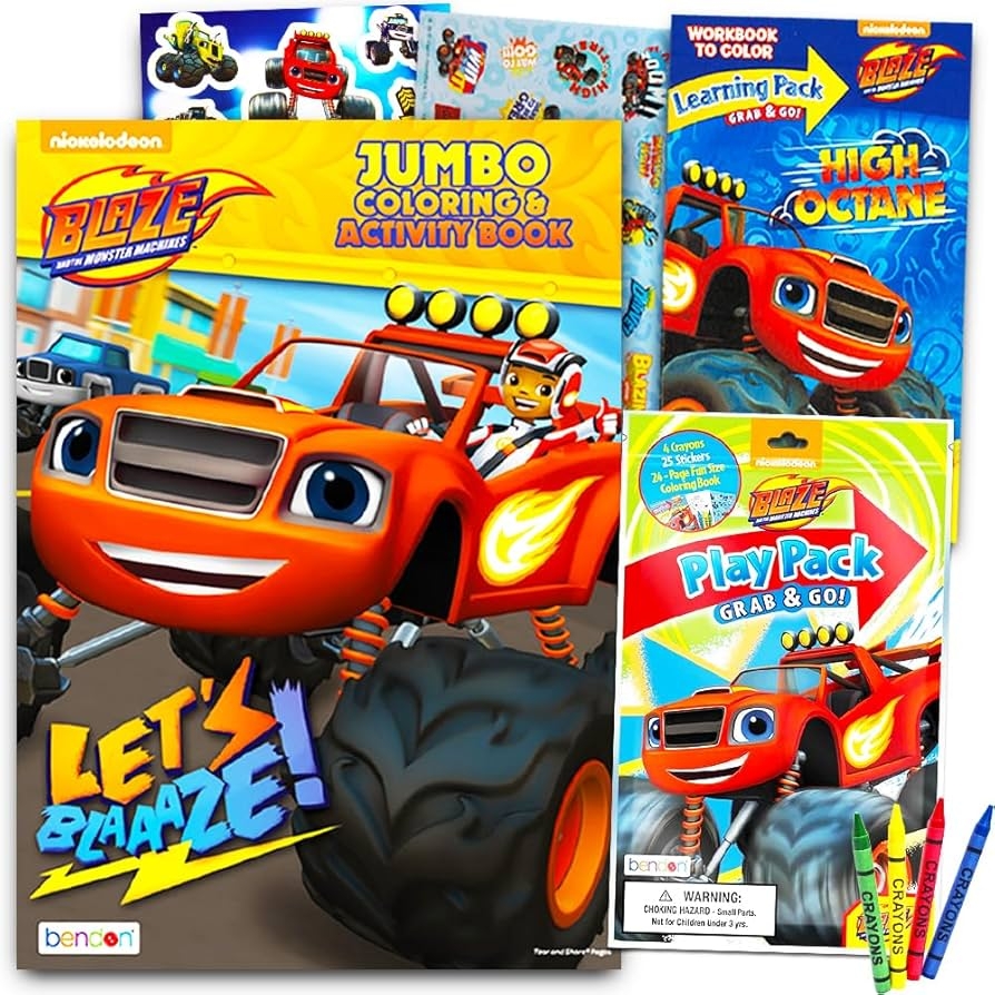 Amazon Blaze And The Monster Machines Coloring And Activity 