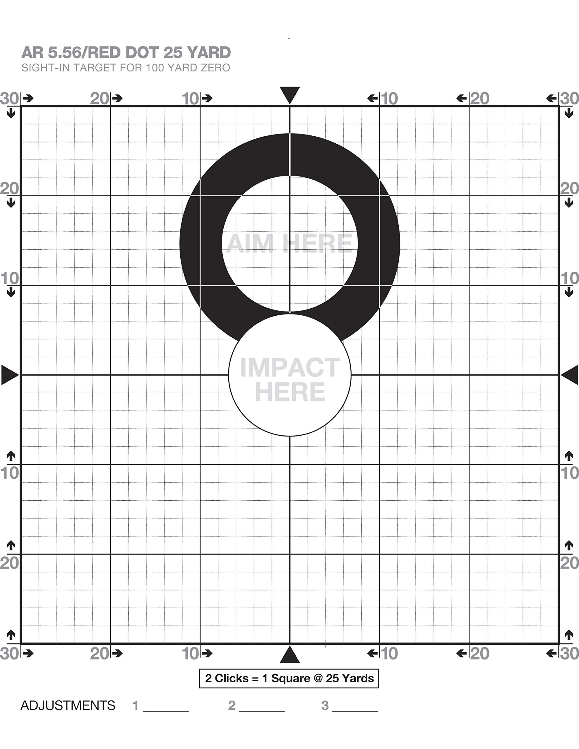 Amazon Chris Sajnog 25 Yard Sight in Targets For A 100 Yard 