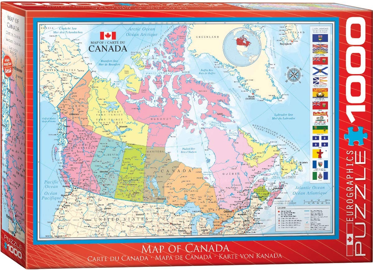 Amazon EuroGraphics Map Of Canada Eurographics Toys U0026 Games