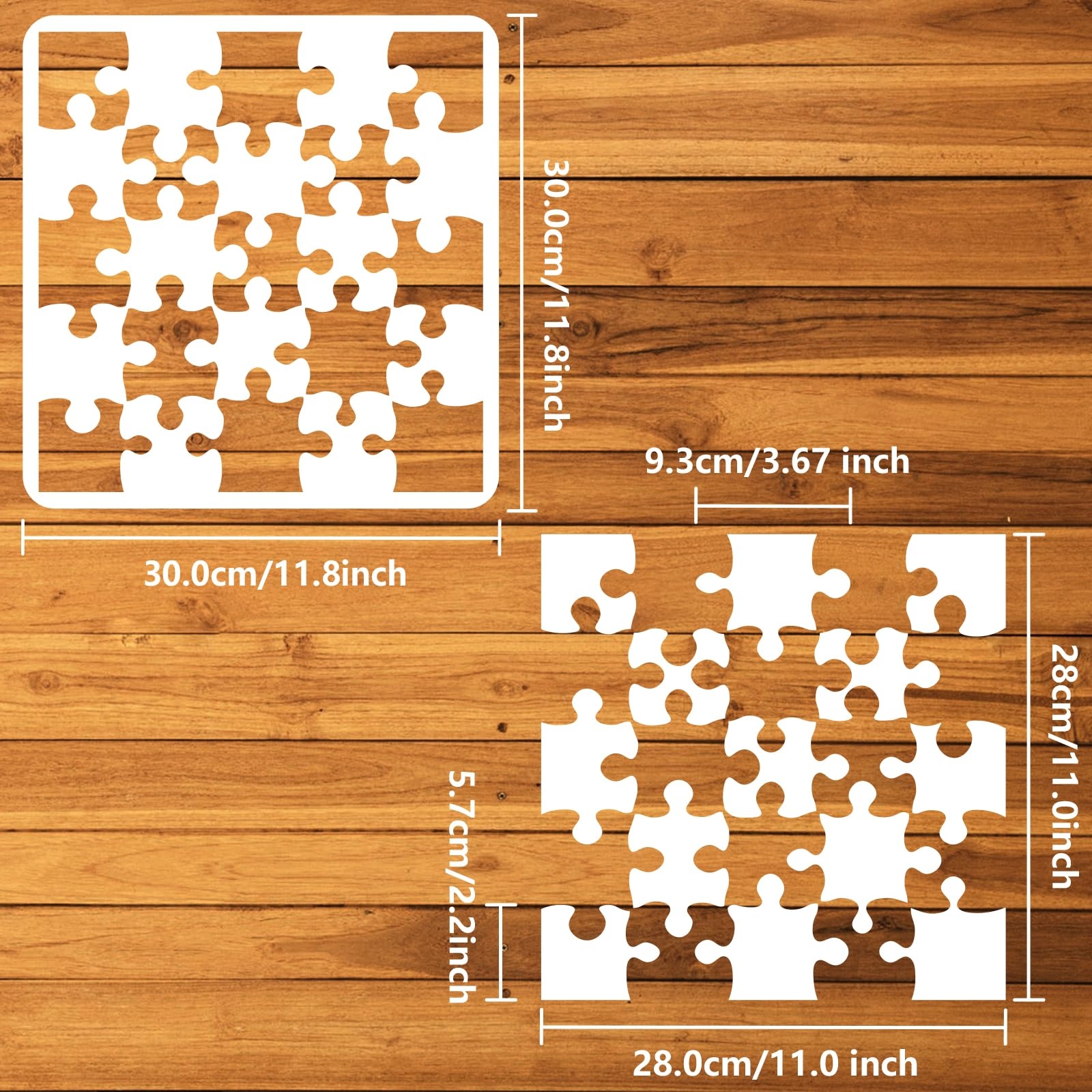 Amazon FINGERINSPIRE Puzzles Pattern Stencil 11 8x11 8inch Reusable Puzzle Textures Painting Template DIY Craft Geometric Figure Decoration 