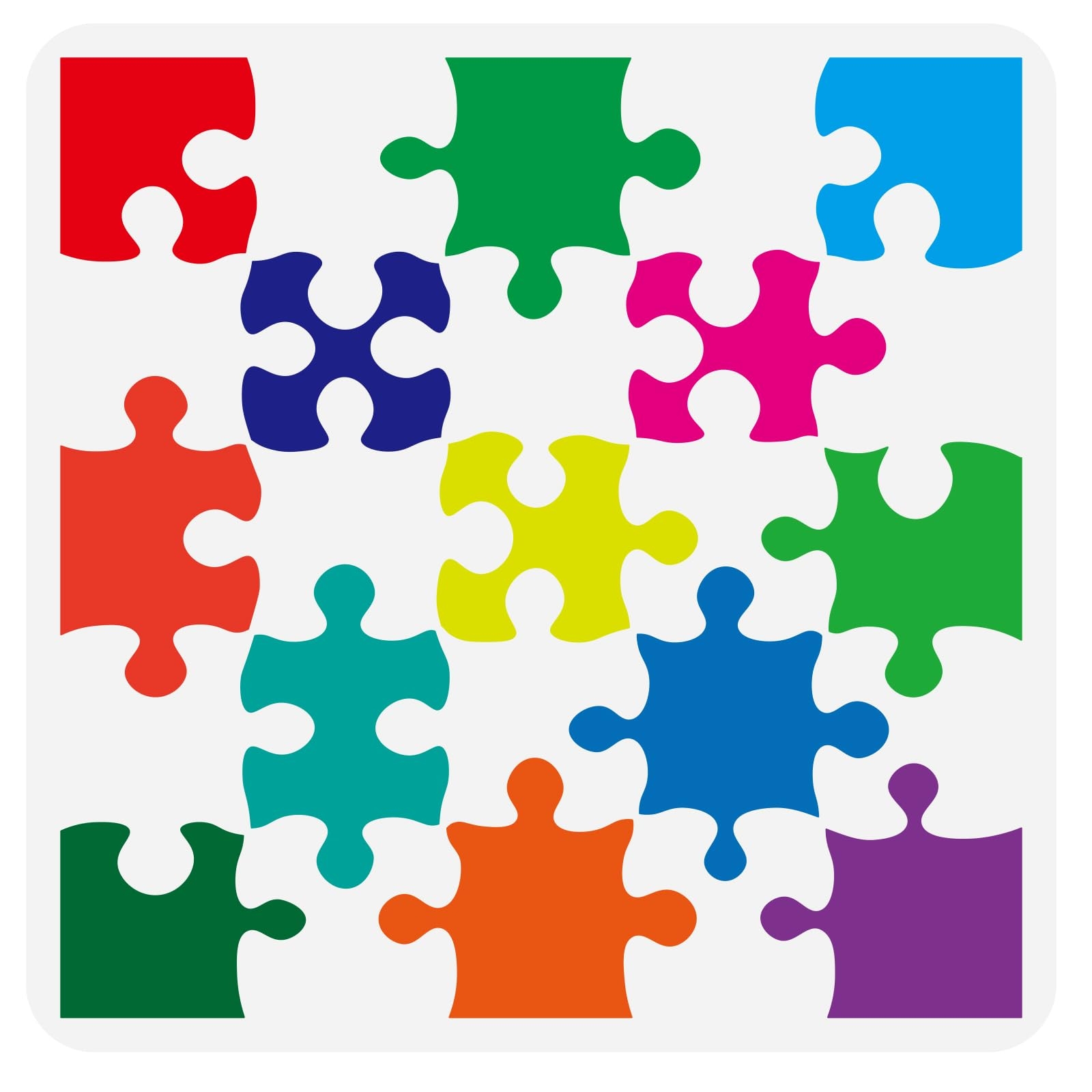 Amazon FINGERINSPIRE Puzzles Pattern Stencil 11 8x11 8inch Reusable Puzzle Textures Painting Template DIY Craft Geometric Figure Decoration 