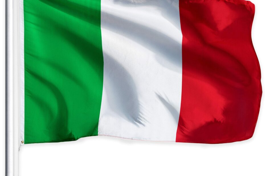 Amazon G128 Italy Italian Flag 3x5 Ft LiteWeave Series Printed 100D Polyester Country Flag Vibrant Colors Brass Grommets Patio Lawn U0026