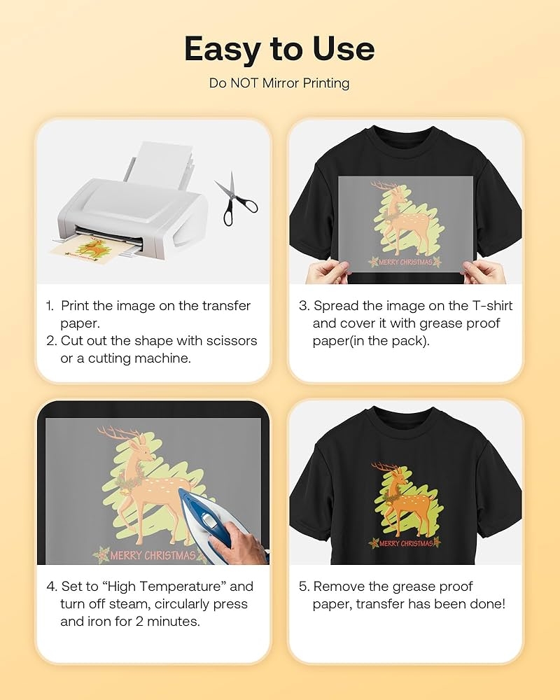 Amazon Hiipoo Heat Transfer Paper 8 5x11