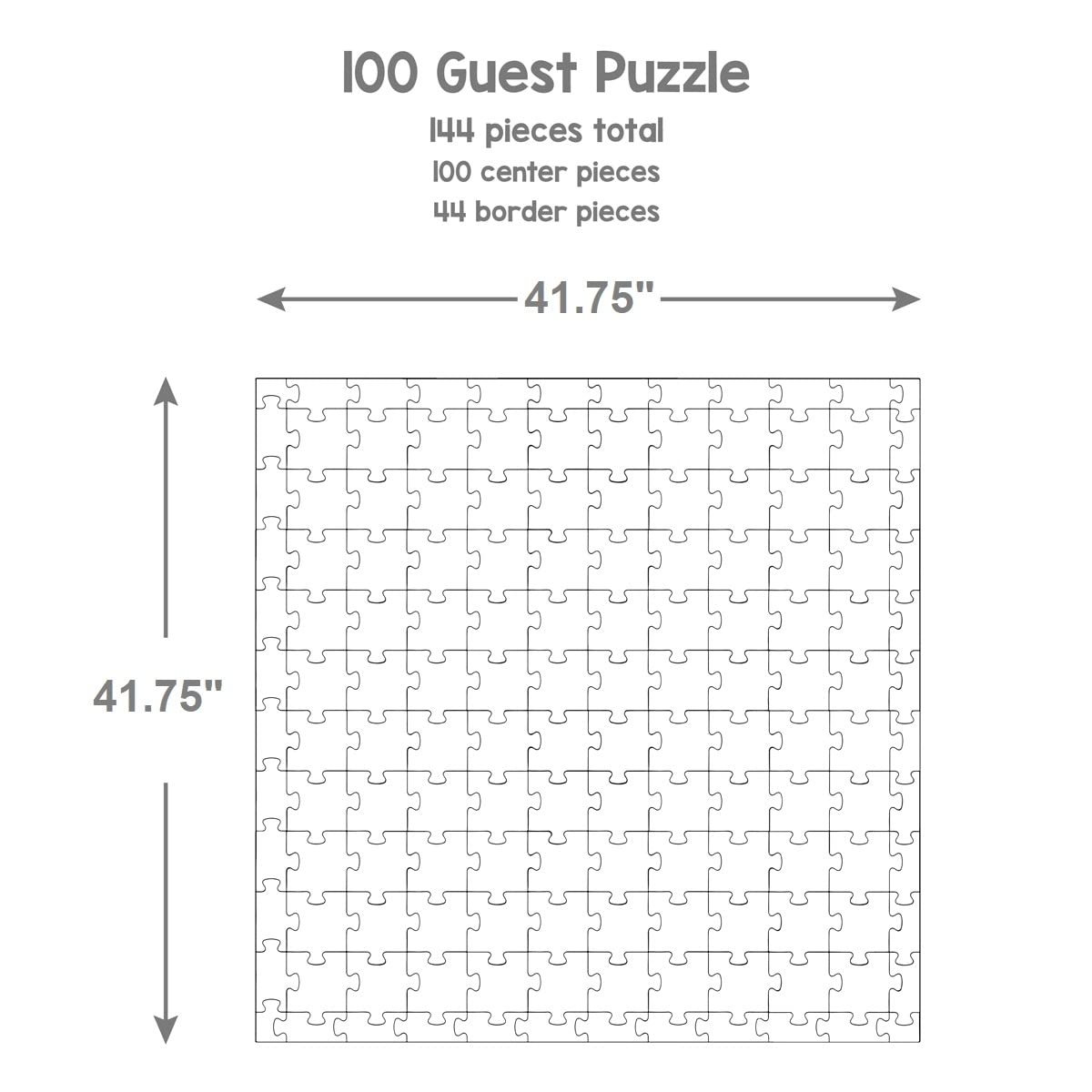 Amazon Hygloss Products Blank Community Puzzle Create A Size Fun Group Activity Great For Parties Weddings Classroom Office U0026 More 