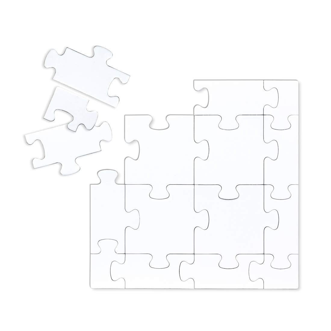 Amazon Hygloss Products Blank Community Puzzle Junior Size Fun Group Activity Great For Parties Weddings Classroom Office U0026 More 12 X 