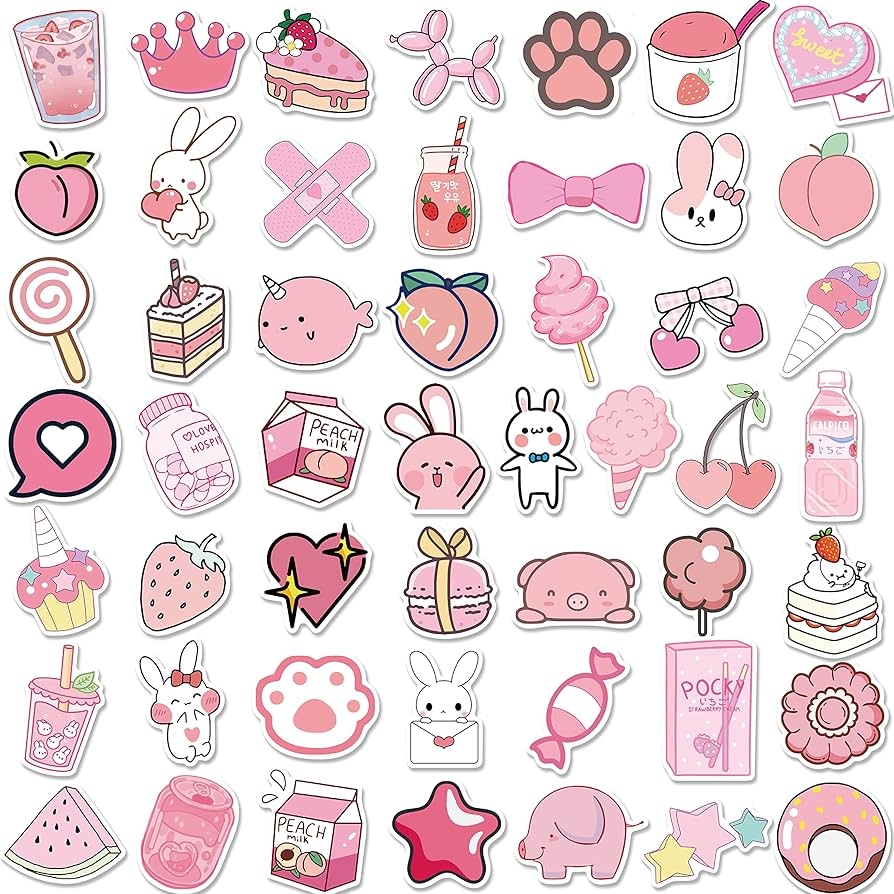Amazon KASENSEN Kawaii Stickers For Water Bottles 100Pcs 
