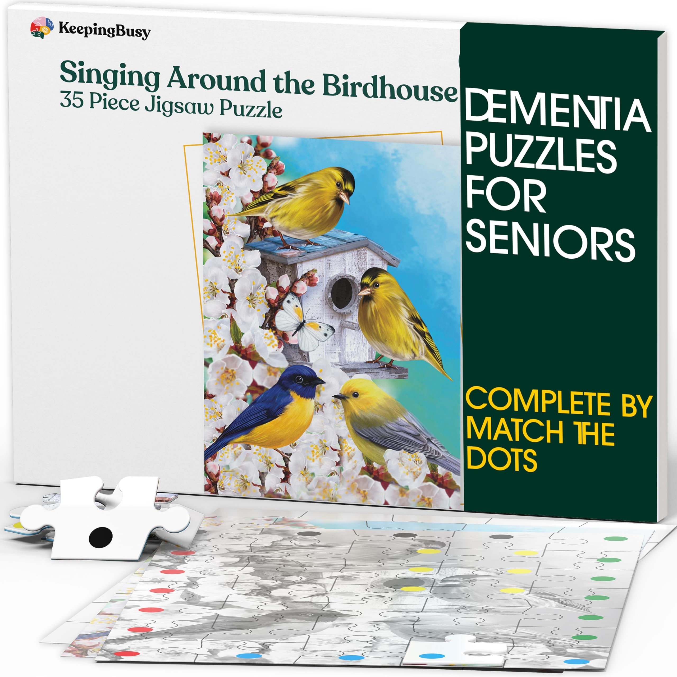 Amazon Keeping Busy 35 Piece Birdhouse Dementia Puzzles For Seniors Color Coded With Templates Easy Puzzles For Dementia Patients Gifts For Elderly Women In Nursing Home U0026 Men Gift For Nursing Home