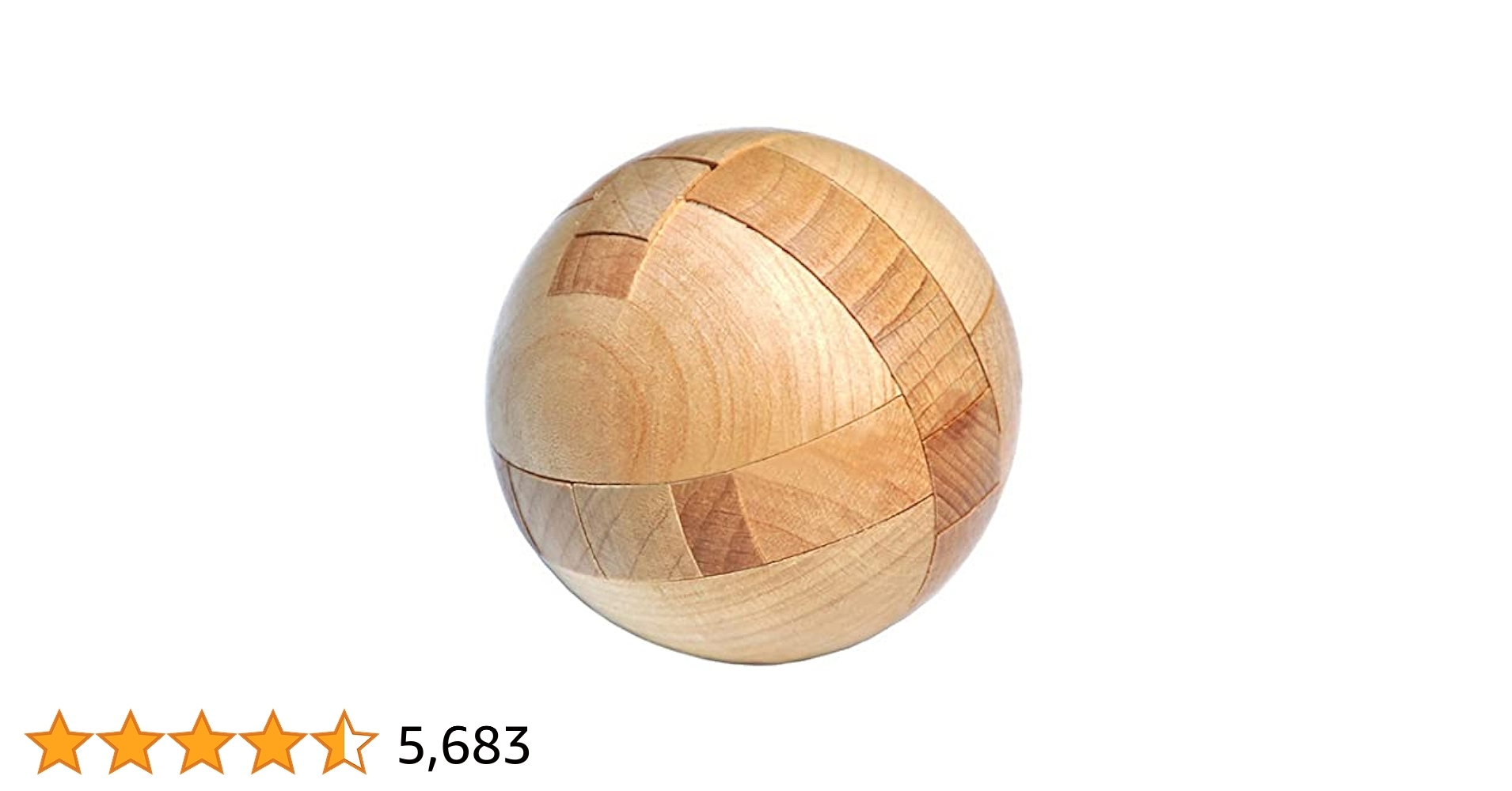 Amazon KINGOU Wooden Puzzle Magic Ball Brain Teasers Toy Intelligence Game Sphere Puzzles For Adults Kids Toys U0026 Games