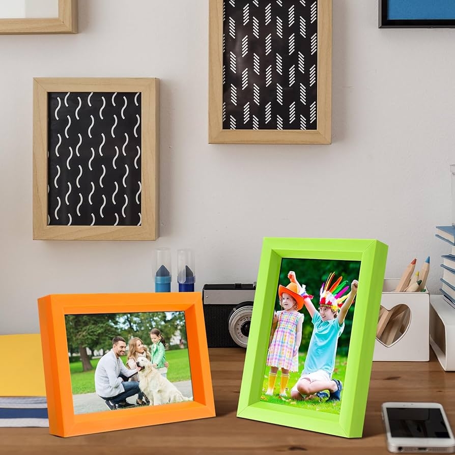 Amazon Leinuosen 24 Pcs Colorful Picture Frame Modern Rainbow Multi Colored Small Wall And Tabletop Picture Frames For Wedding Home Office 
