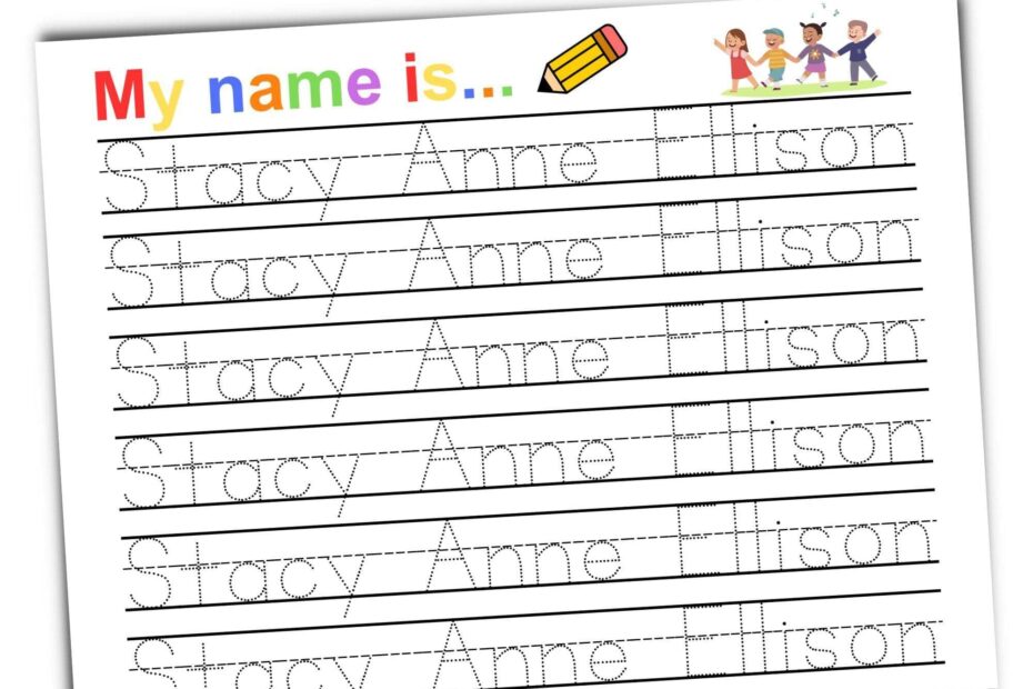 Amazon Personalized Name Tracing Worksheets Handwriting Practice