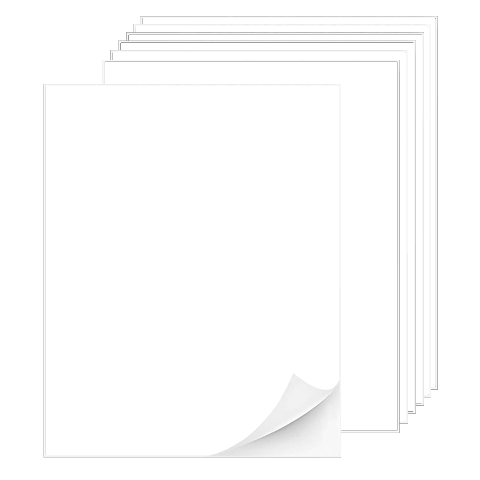 printable white sticker paper