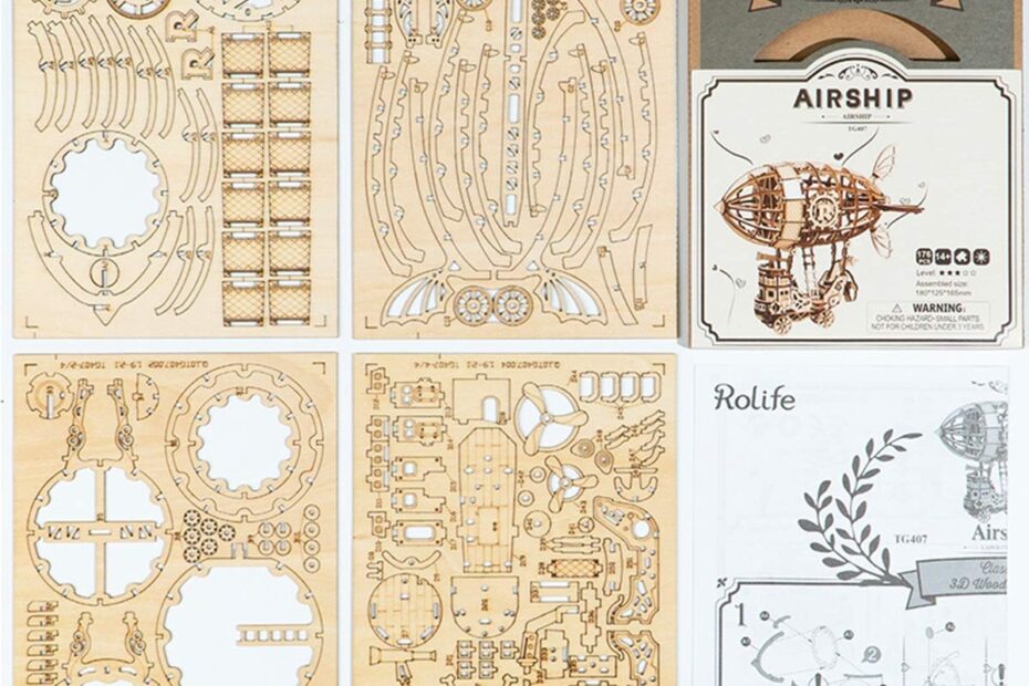 Amazon Rolife 3D Wooden Assembly Puzzle Wood Craft Kit DIY Model Toy Home Decoration Best Educational Christmas Birthday Day Gift For Boys Girls