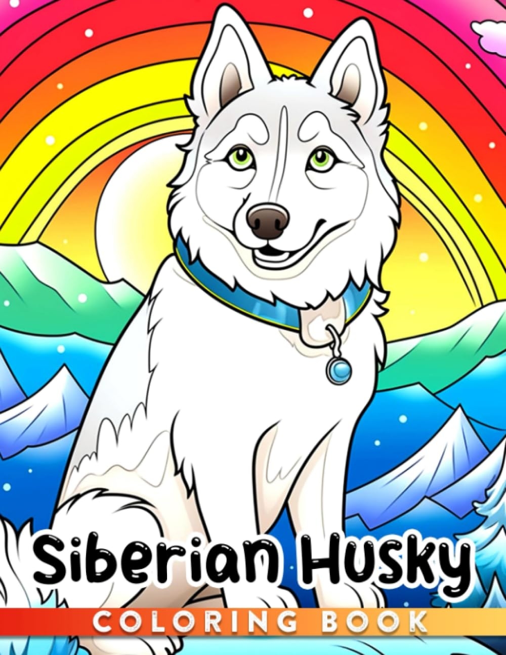 husky dog coloring pages