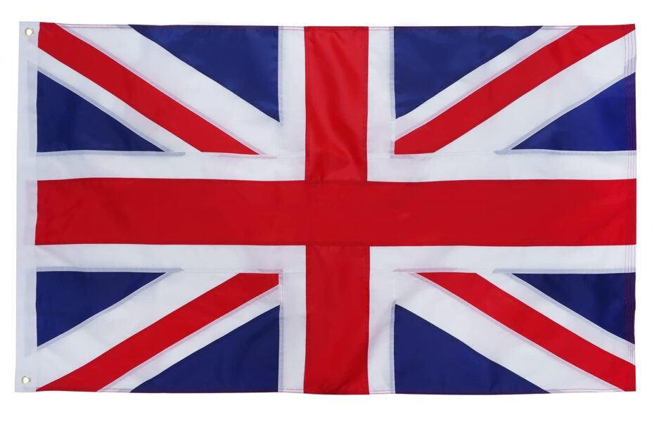 Amazon TOPFLAGS British Flag 3x5 Ft Outdoor UK Flag Embroidered Double Sided United Kingdom Flags For Outside Heavy Duty Nylon Sewn Stripes With