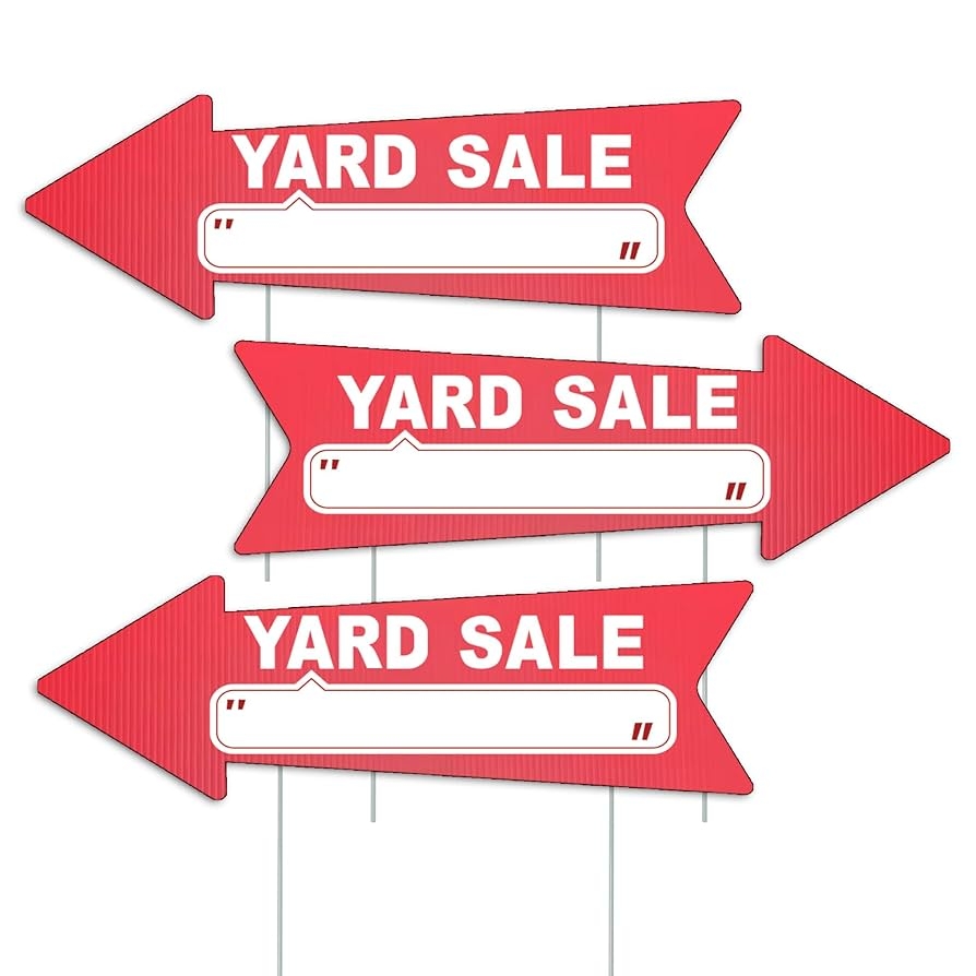 printable yard sale signs