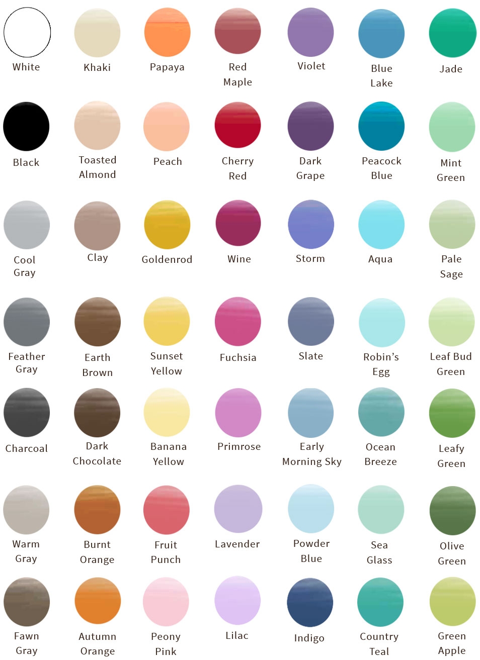 Amborela Paint Color Chart Amborela