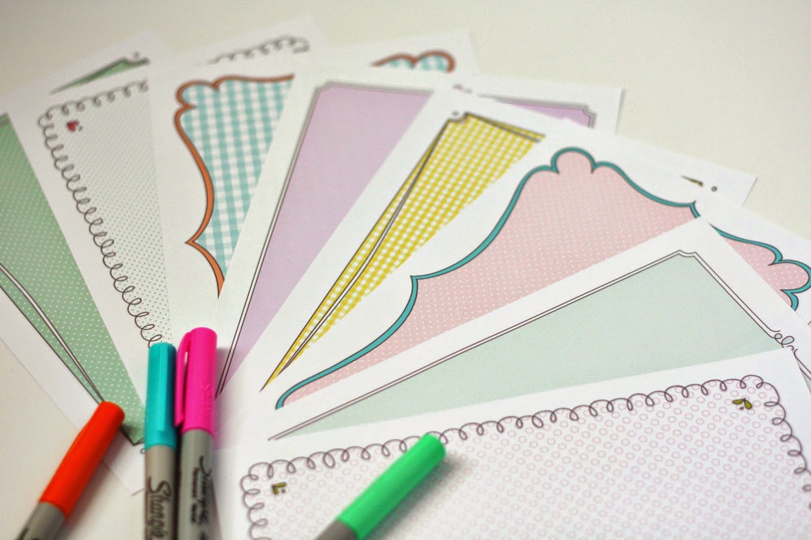 Amy J Delightful Blog Free Printable Stationery Sheets with Happy Patterns And Doodle Borders Of Course 