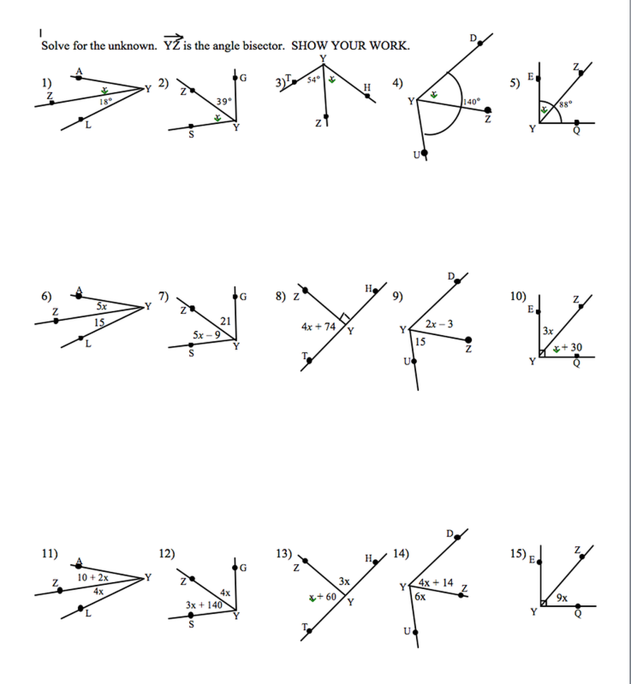 Angle Addition Postulate Debbylandmath Worksheets Library