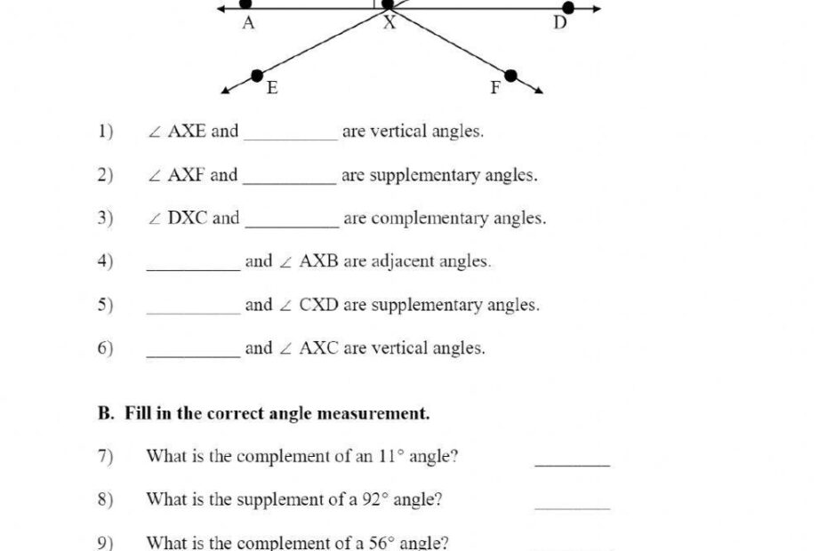 Angle Relationships Interactive Worksheet Live Worksheets Worksheets Library