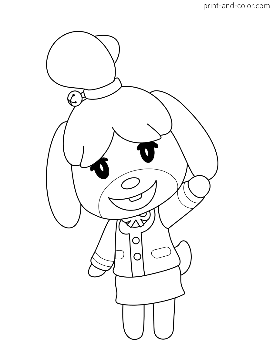 Animal Crossing Coloring Pages Print And Color