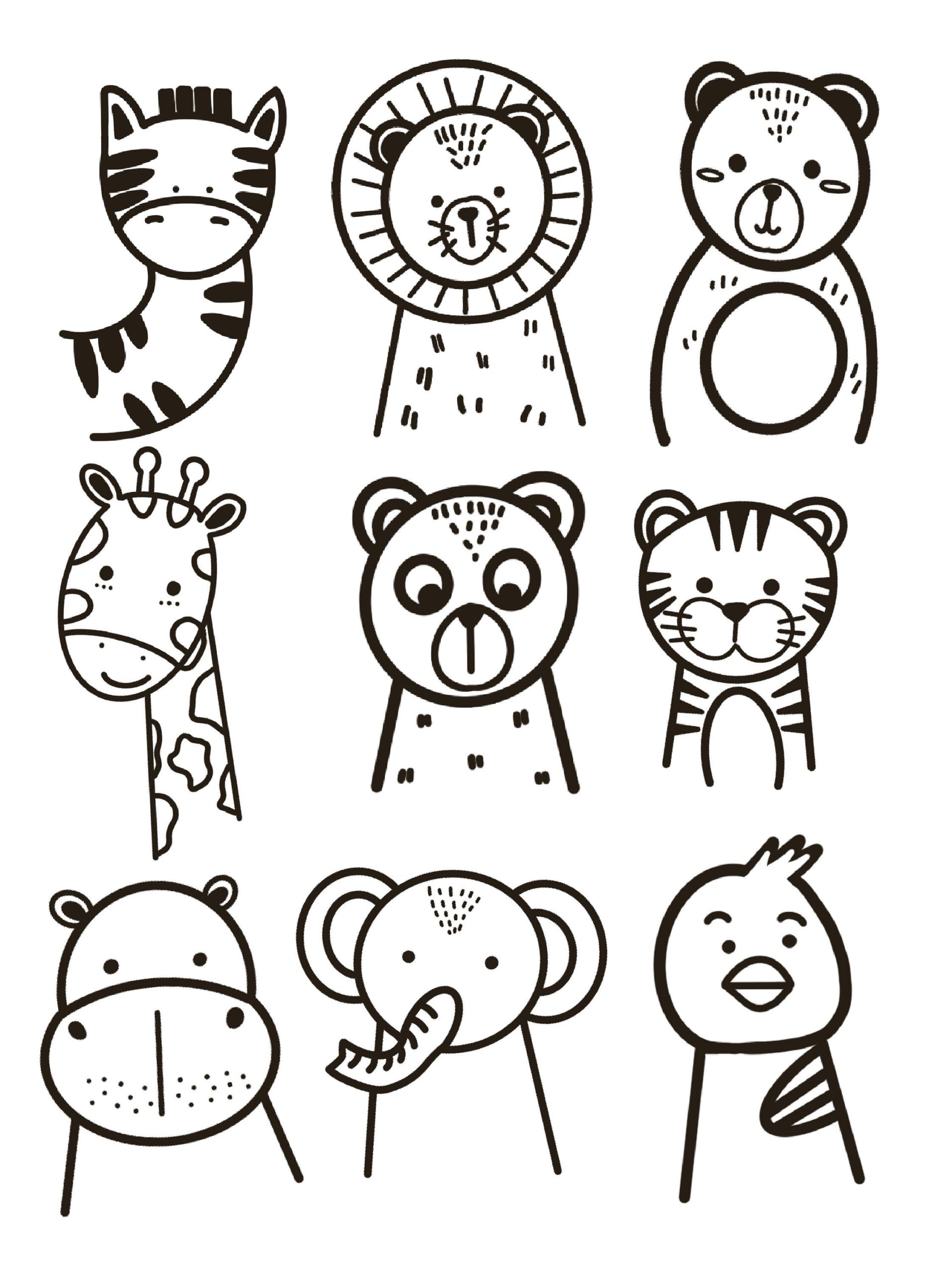 animals coloring pages printable