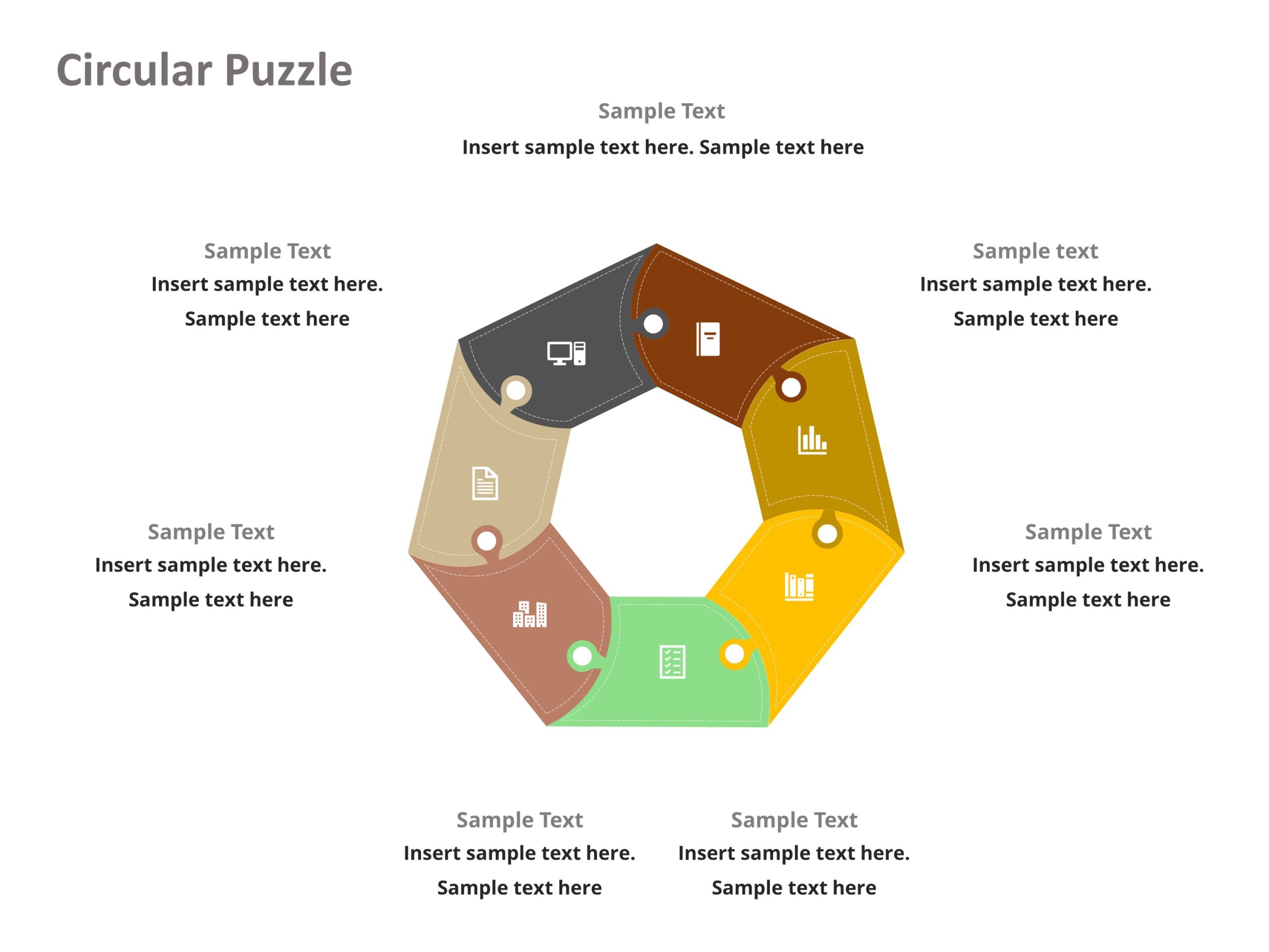 powerpoint animated puzzle template