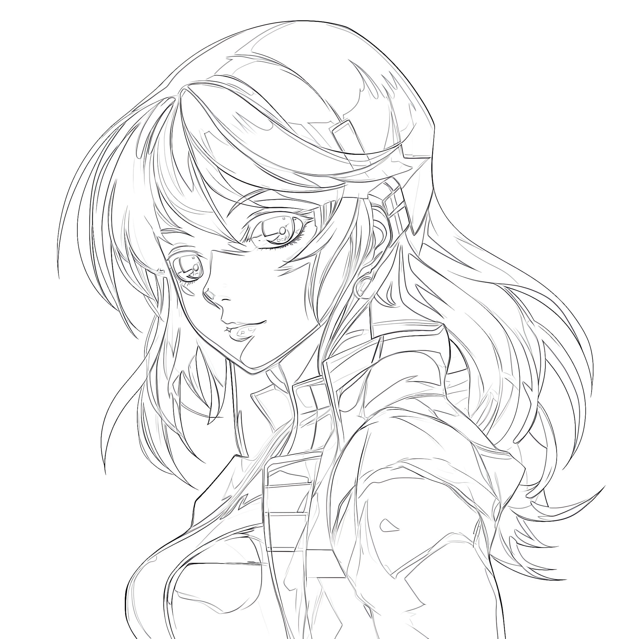 coloring pages anime characters