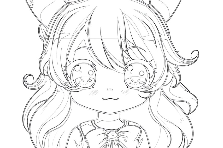 Anime Coloring Pages Easy Coloring Pages Mimi Panda
