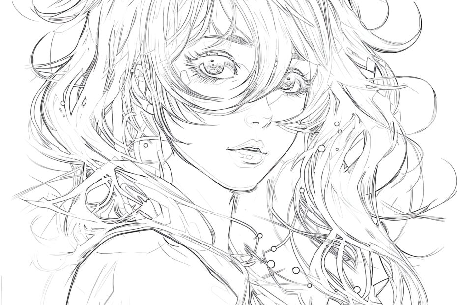 Anime Drawing Coloring Pages Coloring Pages Mimi Panda
