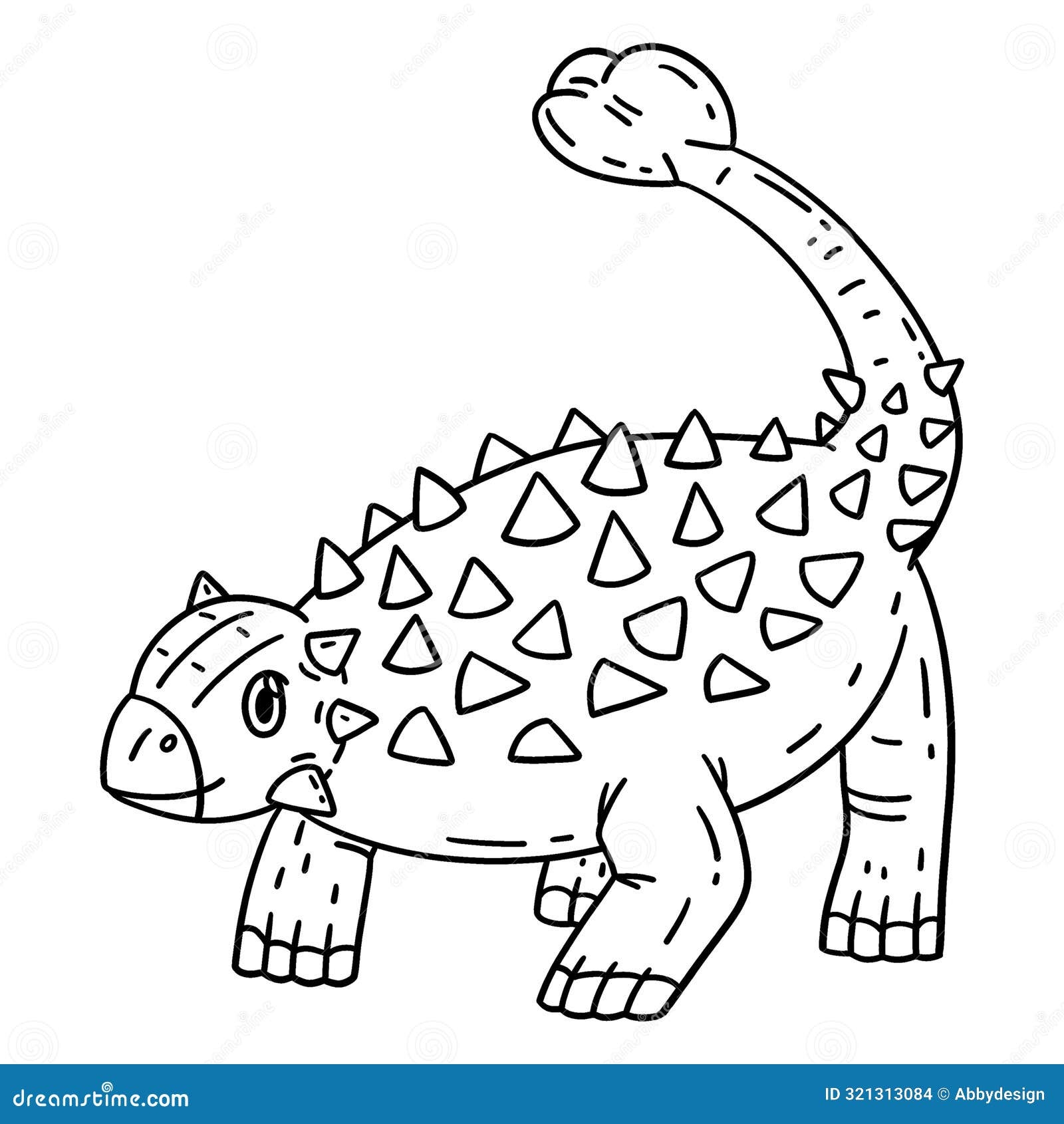 ankylosaurus pictures to color