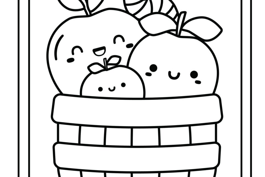 Apple Coloring Pages Free Printables Cute Coloring Pages For Kids