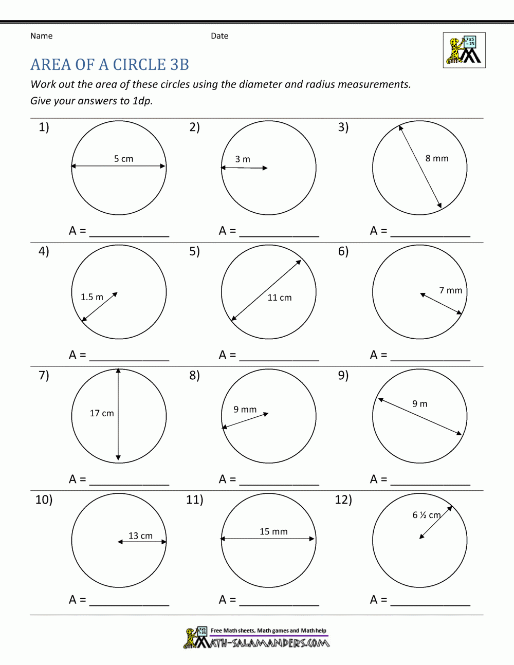 Area Of A Circle