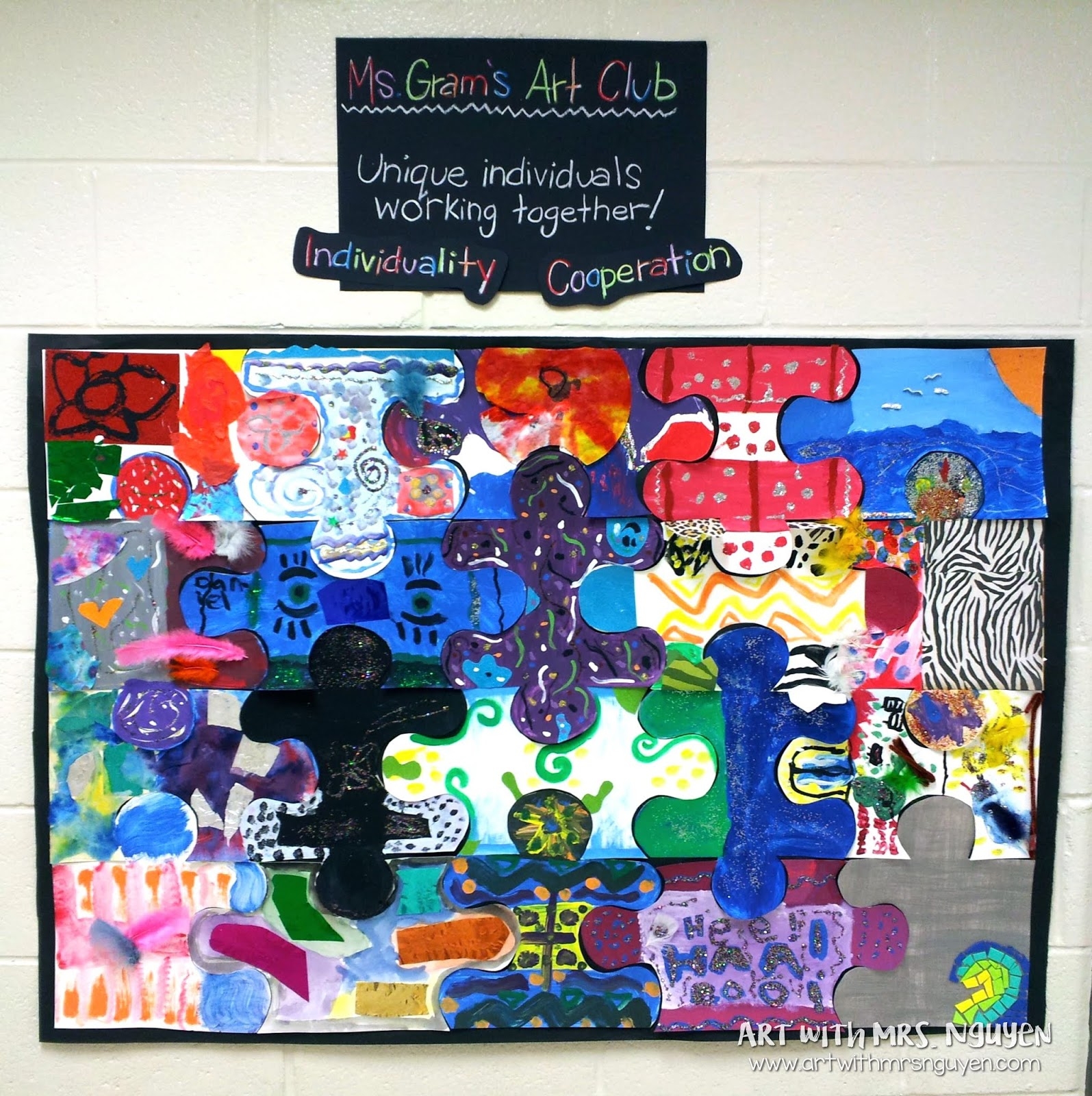 Art Club Puzzle Pieces Art With Mrs Nguyen