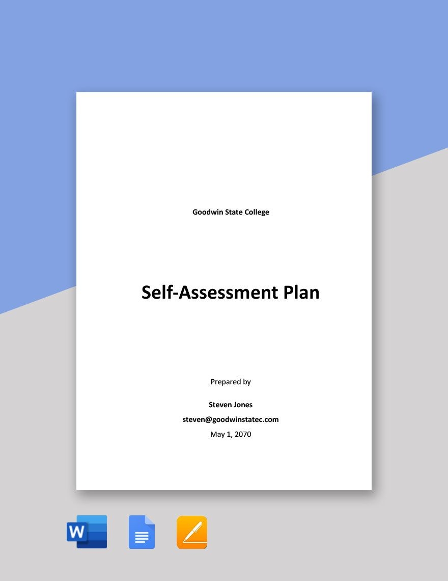 Assessment Plan Template In Word Google Docs Pages Download Template 
