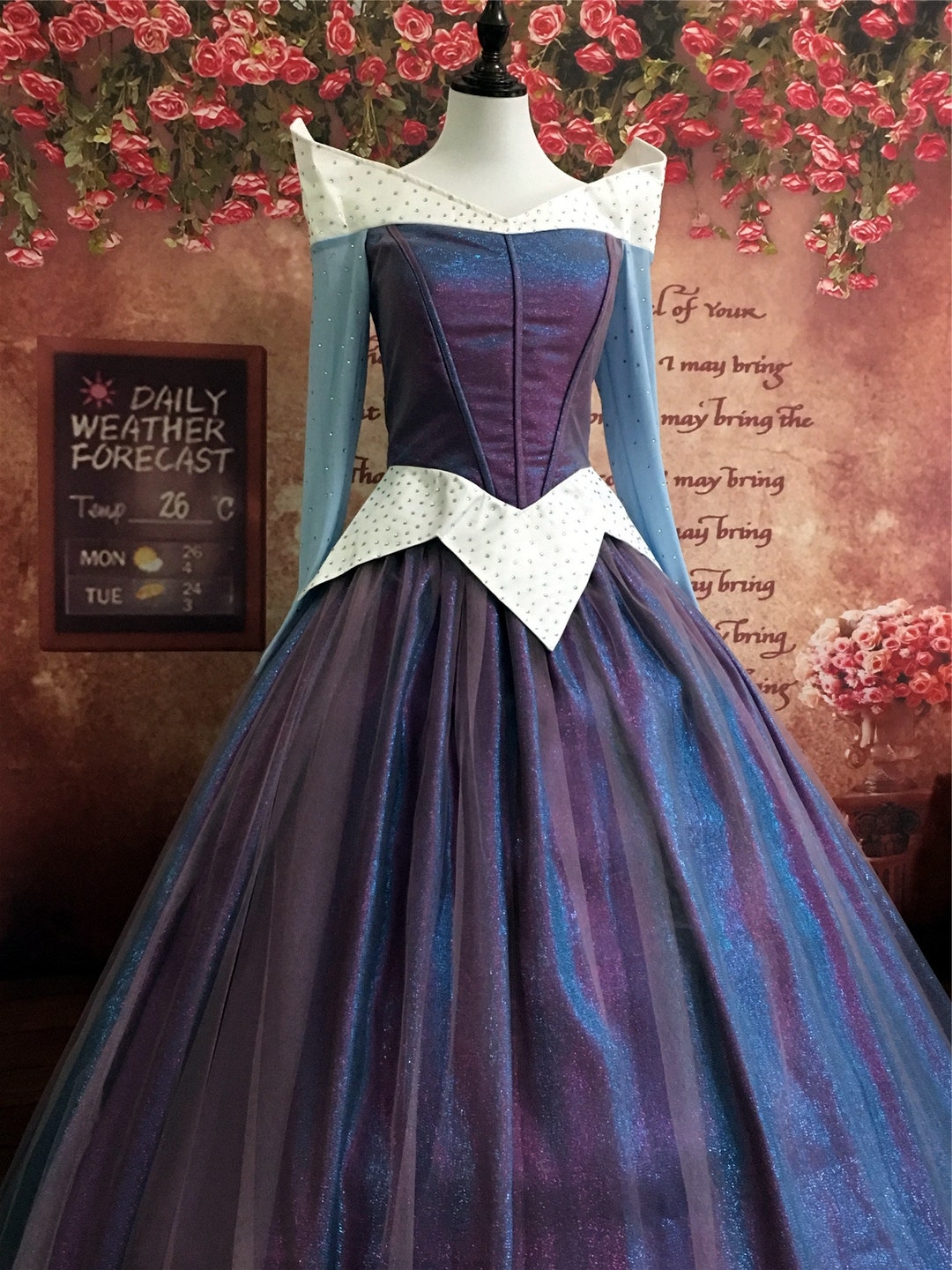 Aurora Dress Color Changing Adult Aurora Change Color Costume Etsy