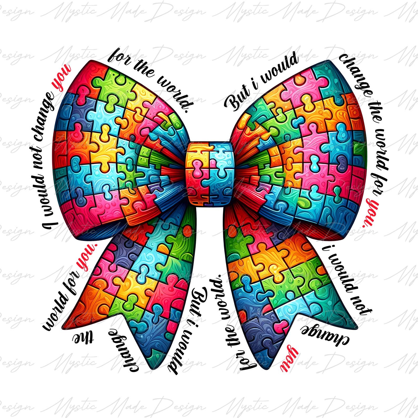Autism Bow Png Autism Png Autism Awareness Png Autism Coquette Bow Png Austism Ribbon Png Autism Month Png Autism Kids Png Autism Mom Etsy
