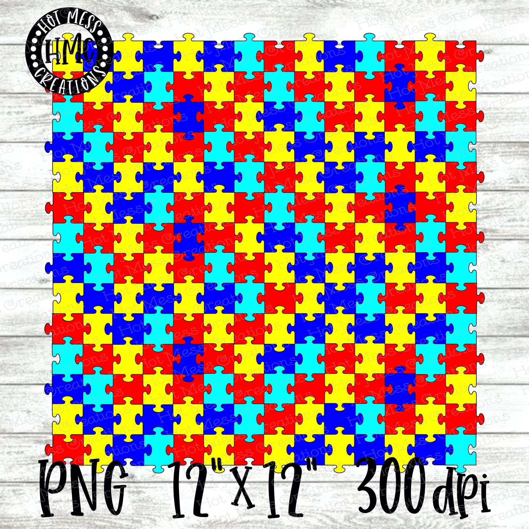 small autism awareness puzzle piece template