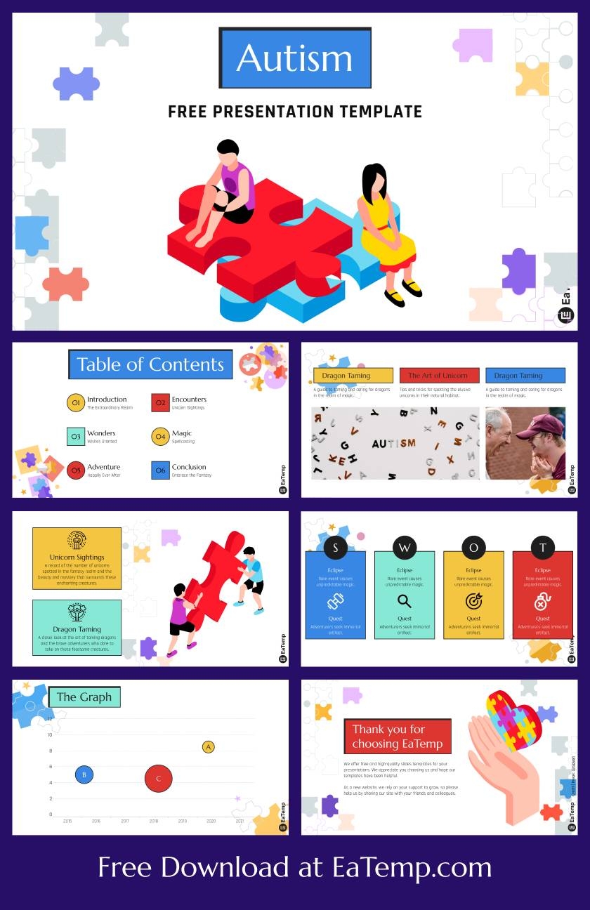 Autism PowerPoint Presentation Template EaTemp