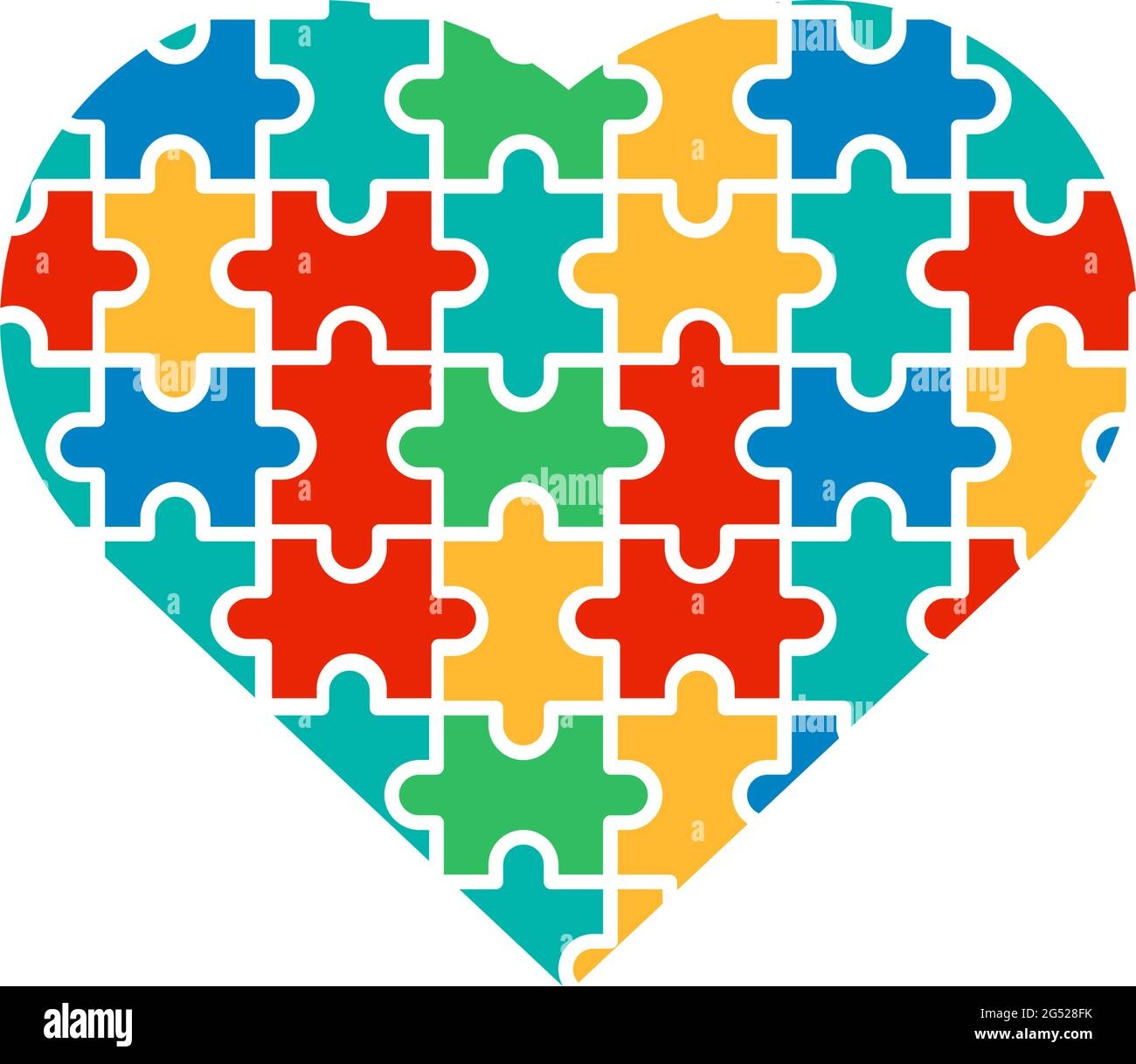 puzzle piece autism template
