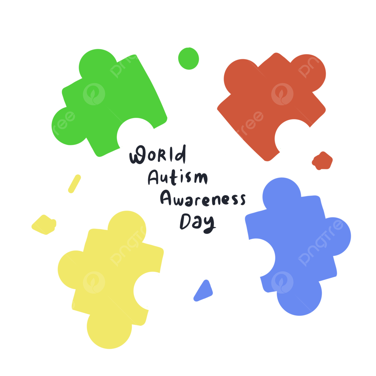 Autism Puzzle Pieces PNG Picture World Autism Awareness Day 