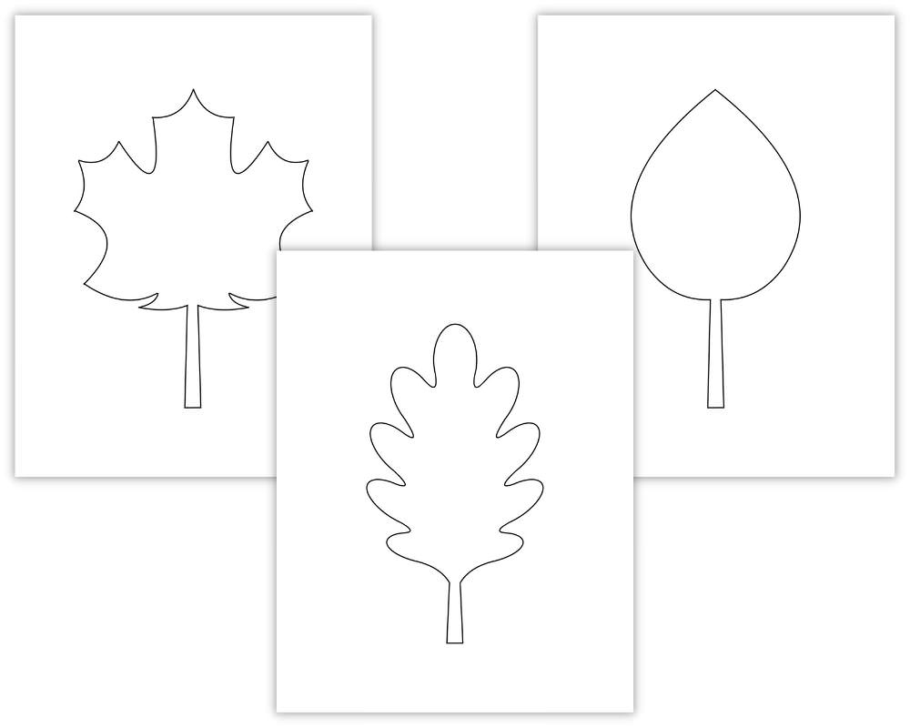 printable autumn leaf templates