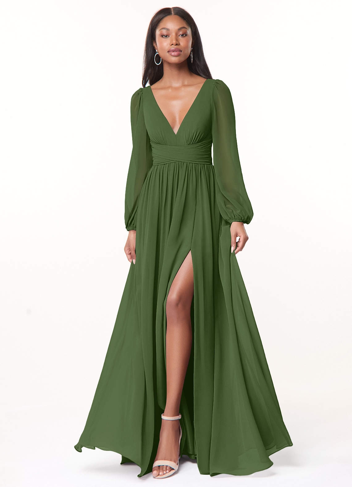 Azazie Norah Olive Bridesmaid Dresses Azazie