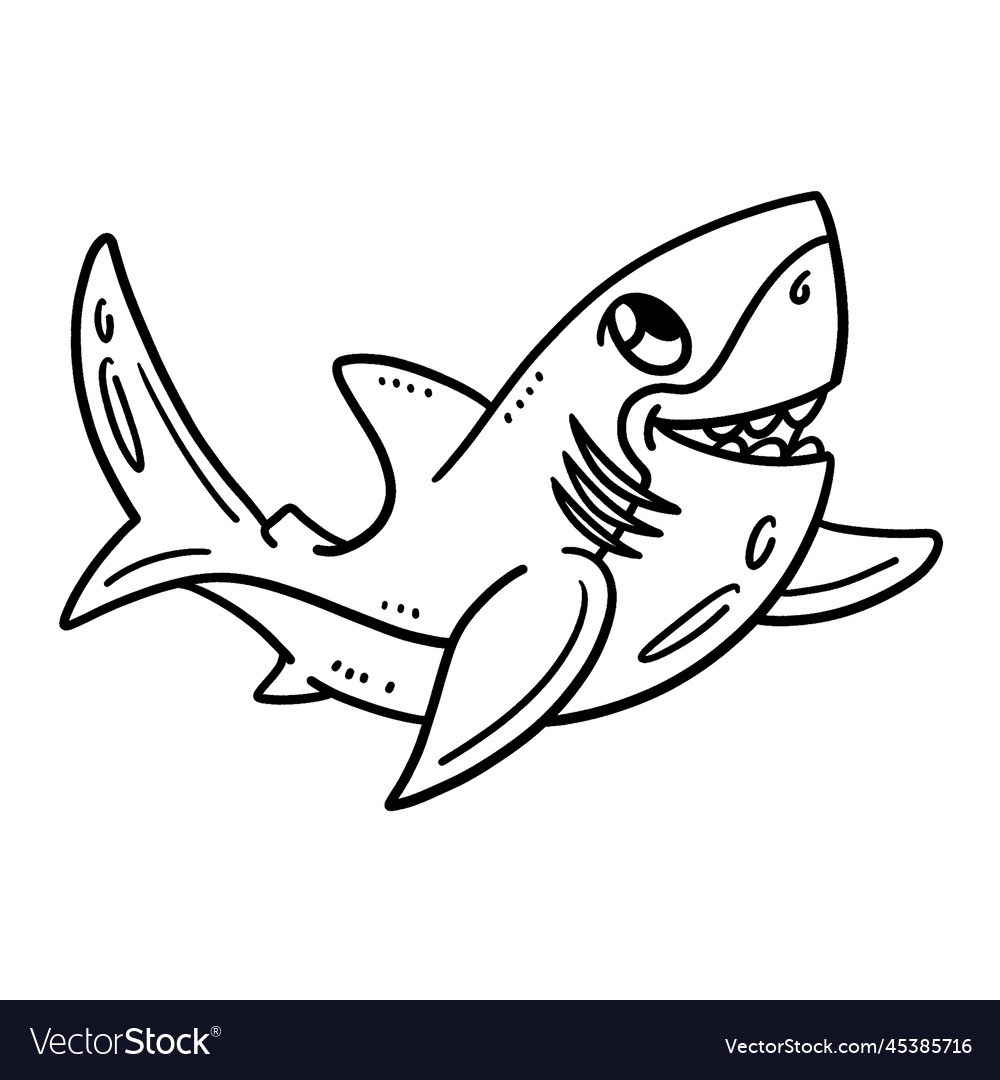 great white sharks coloring pages