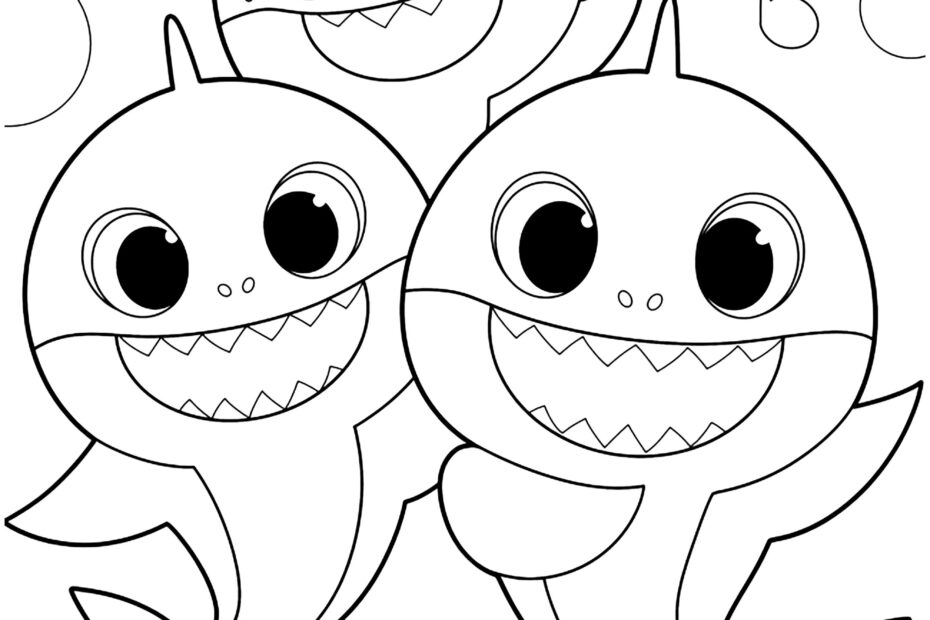 Baby Shark Canta Con Sus Amigos P ginas De Baby Shark Para Imprimir