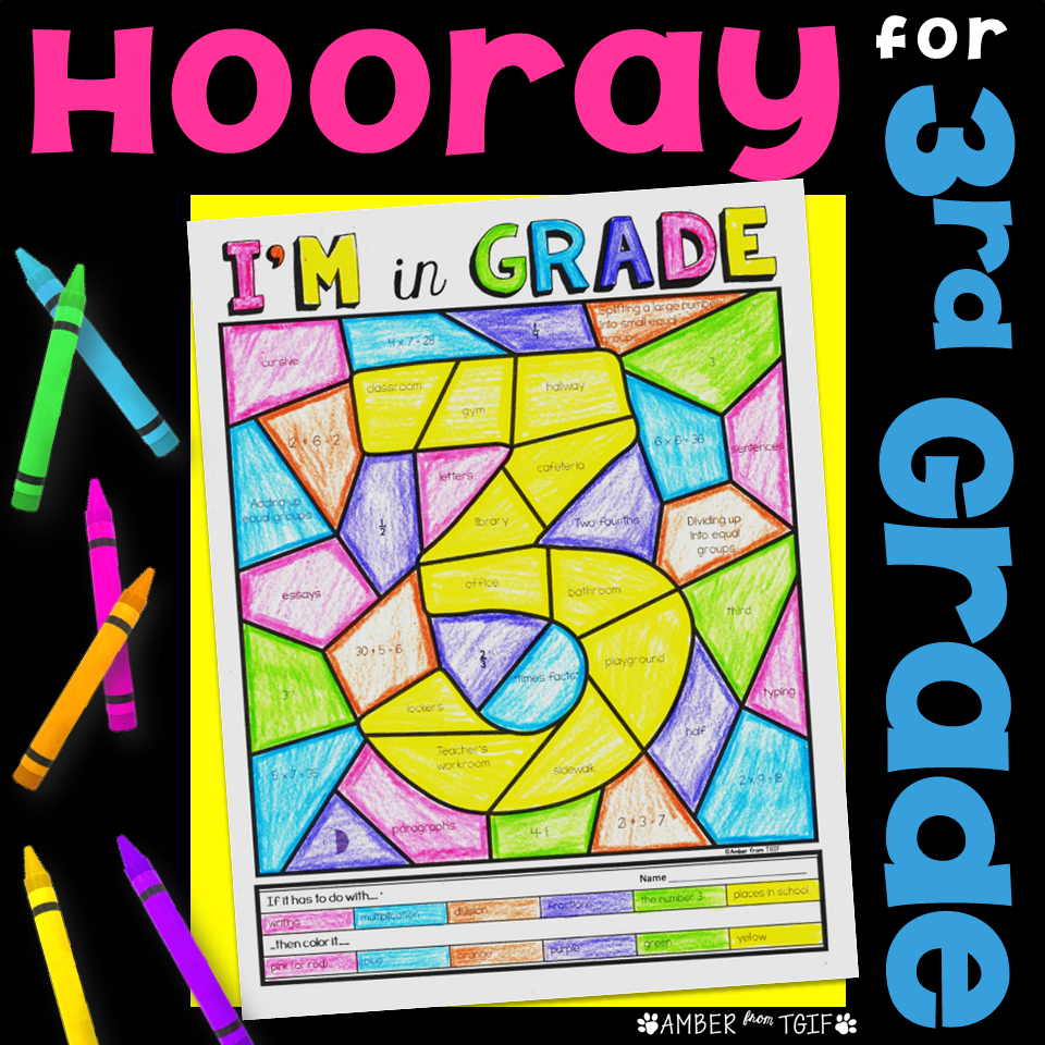 Back To School 3rd Grade First Week Of School Third Grade 