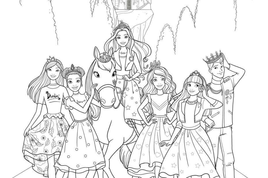 Barbie Princess Adventure 21 Coloring Pages YouLoveIt