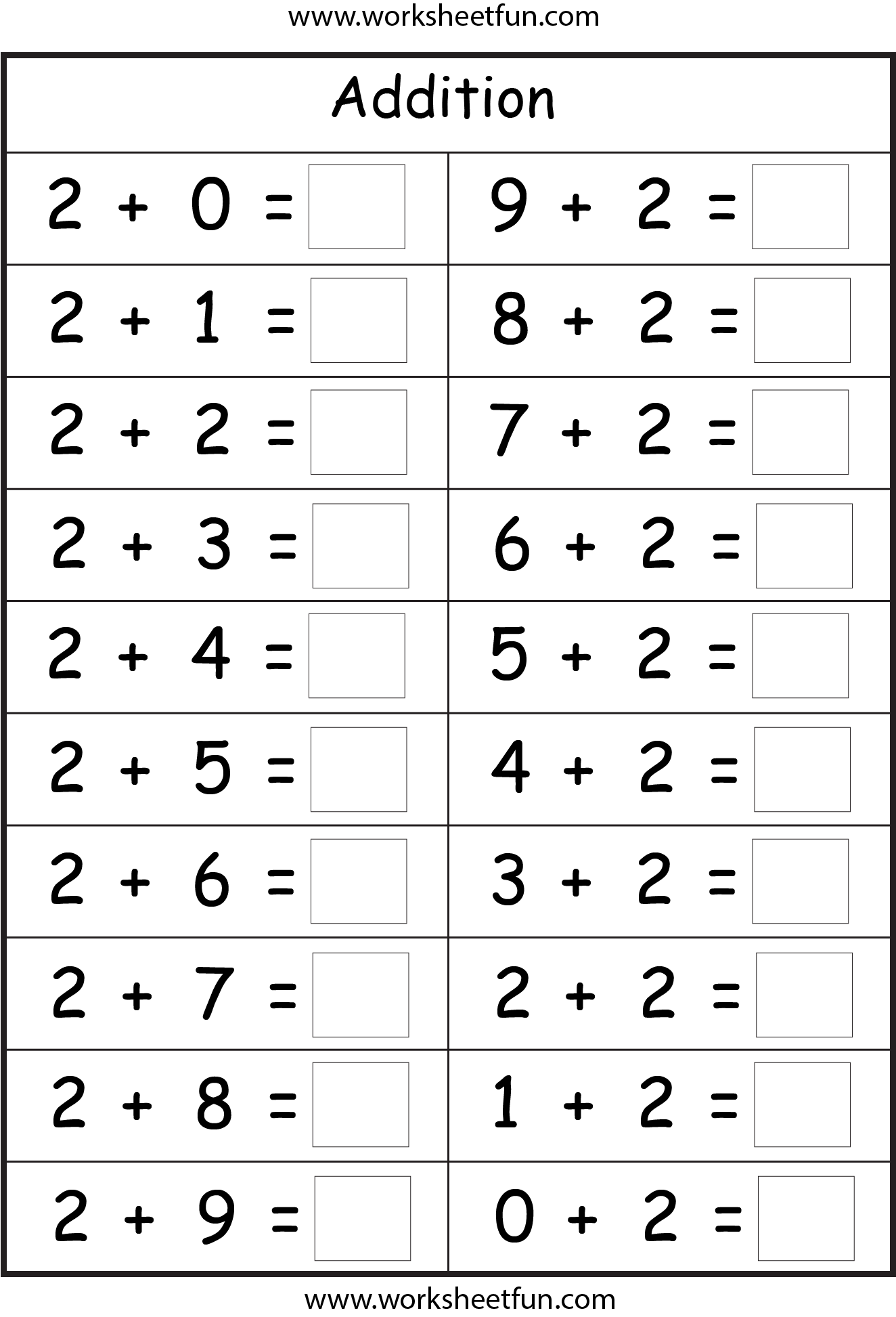 Basic Math Facts Worksheet A Comprehensive Practice Tool Free Worksheets Library